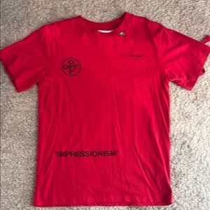 Off-White Bold Red Impressionism Tee